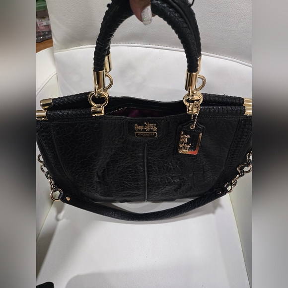 Coach Madison Whipstitch Embossed Buffed Leather Satchel-RARE - Picture 10 of 11